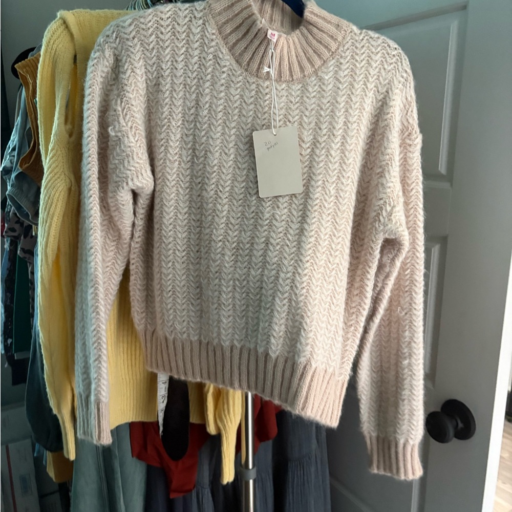 So Me Cream Knit Sweater